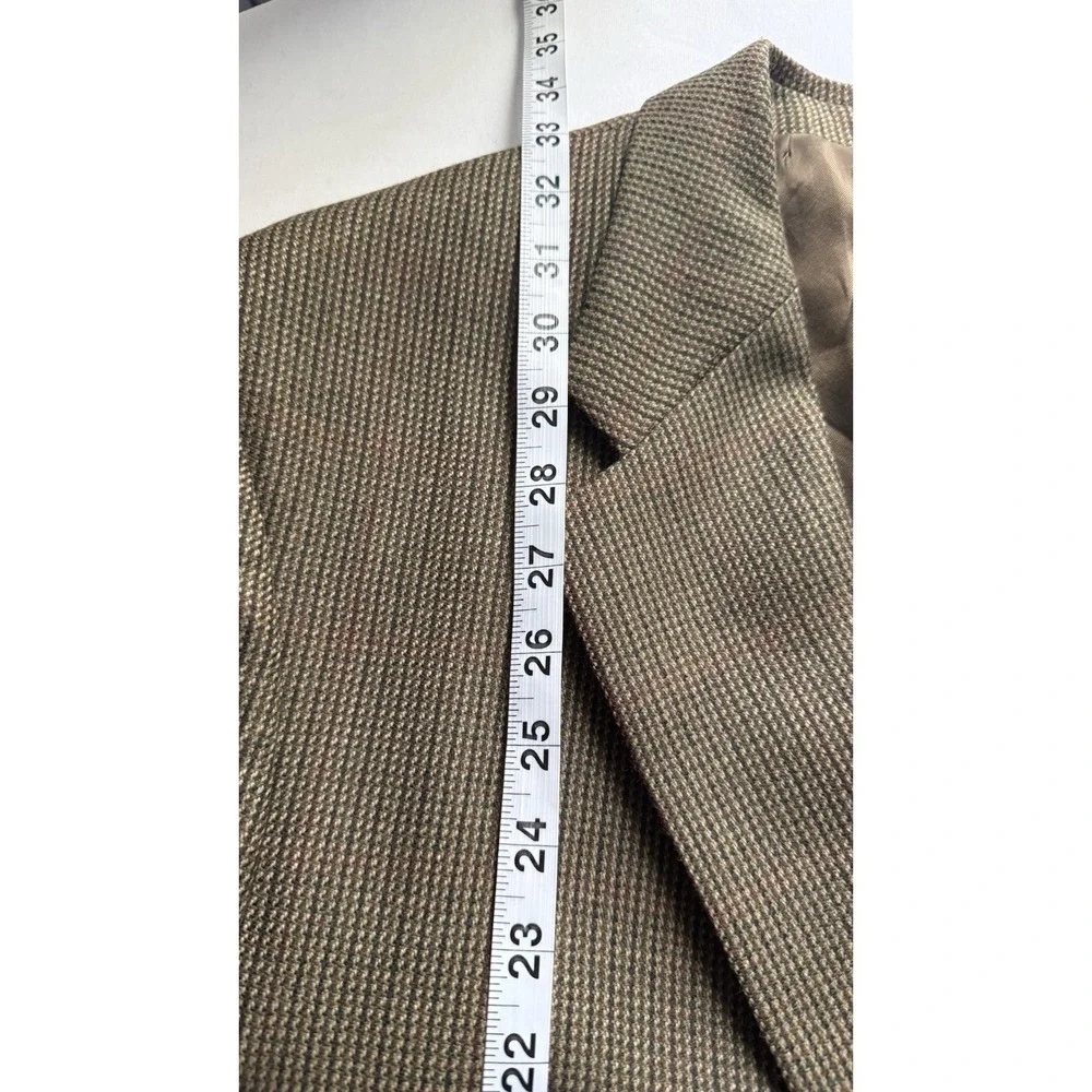 Chaps Ralph Lauren Men's Tweed Wool Houndstooth blazer size 48 R